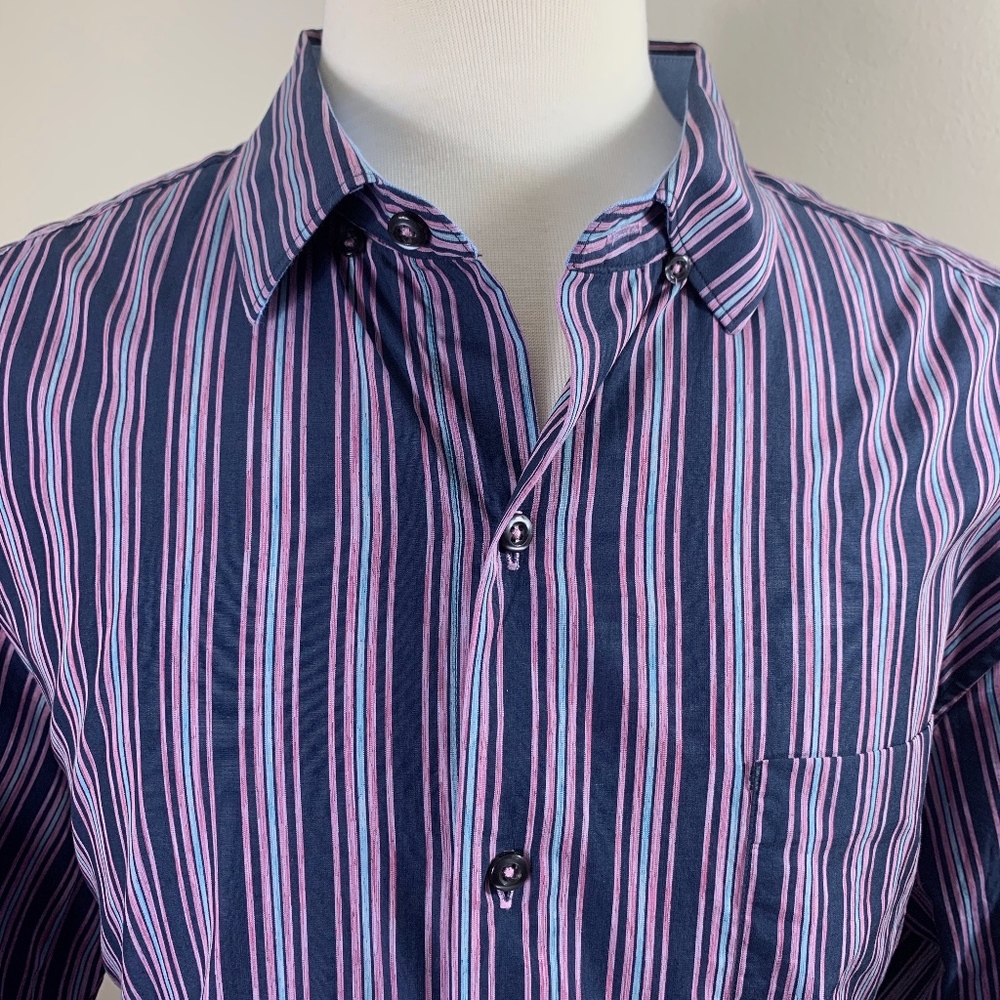 Almost New Tommy Bahama Striped Button-Down